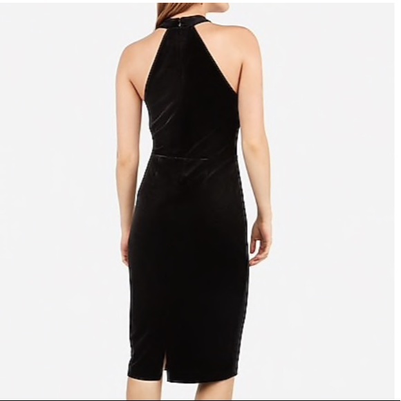 Velvet Midi Bodycon Dress SALE - Picture 2 of 2